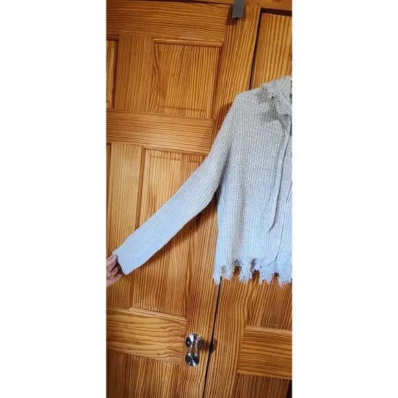 Zip ragged crop sweater - Picture 3 of 8